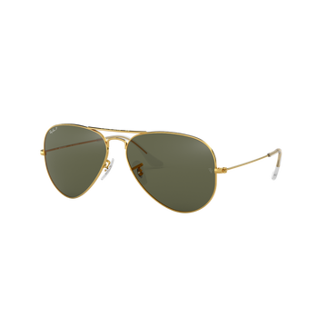 SOLID GREEN POLARIZED LENSES WITH GOLD FRAME