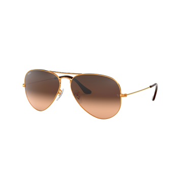 BROWN GRADIENT LENSES WITH ROSE GOLD FRAME