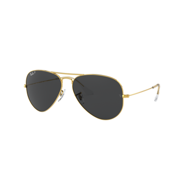 SOLID GRAY POLARIZED LENSES WITH GOLD FRAME