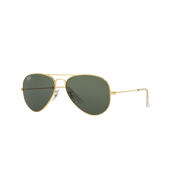 SOLID GREEN LENSES WITH GOLD FRAME