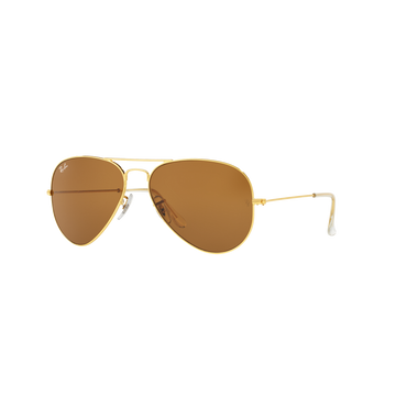 SOLID BROWN LENSES WITH GOLD FRAME