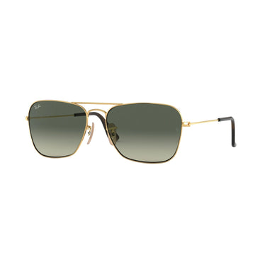GRAY GRADIENT LENSES WITH GOLD FRAME