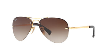 BROWN GRADIENT LENSES WITH GOLD FRAME