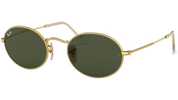 SOLID GREEN LENSES WITH GOLD FRAME