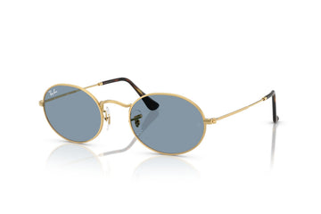 LIGHT BLUE LENSES WITH GOLD FRAME