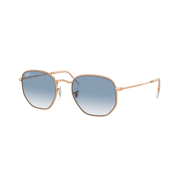 BLUE GRADIENT LENSES WITH ROSE GOLD FRAME