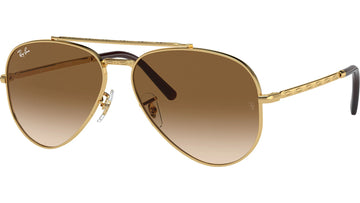 BROWN GRADIENT LENSES WITH GOLD FRAME