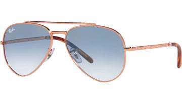 BLUE GRADIENT LENSES WITH ROSE GOLD FRAME