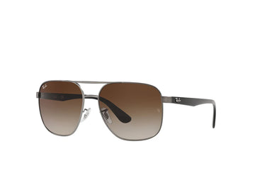 BROWN GRADIENT LENSES WITH GUNMETAL FRAME