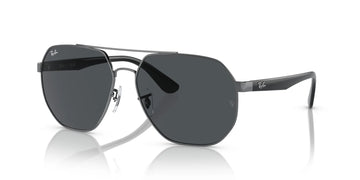 SOLID GRAY LENSES WITH GUNMETAL FRAME