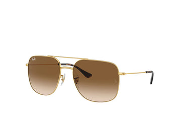 BROWN GRADIENT LENSES WITH GOLD FRAME