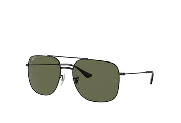 SOLID GREEN POLARIZED LENSES WITH BLACK FRAME
