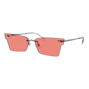 LIGHT PINK LENSES WITH GUNMETAL FRAME