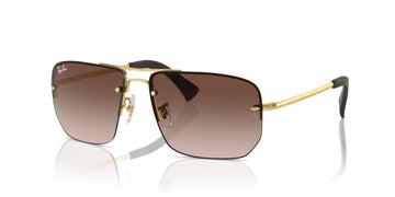 BROWN GRADIENT LENSES WITH GOLD FRAME