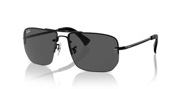 SOLID GRAY LENSES WITH BLACK FRAME