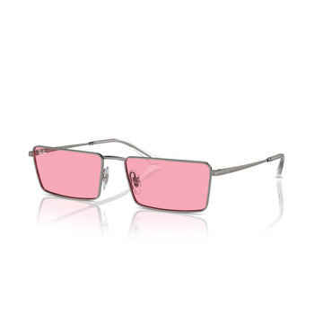 LIGHT PINK LENSES WITH GUNMETAL FRAME