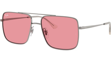 LIGHT PINK LENSES WITH GUNMETAL FRAME
