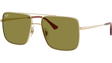 LIGHT GREEN LENSES WITH GOLD FRAME