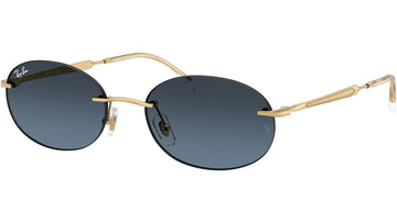 BLUE GRADIENT LENSES WITH GOLD FRAME