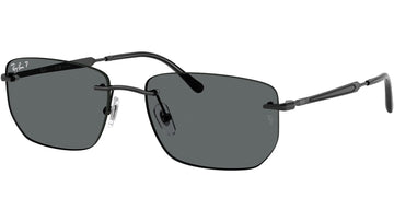 SOLID GRAY POLARIZED LENSES WITH BLACK FRAME