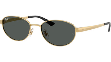 SOLID GRAY LENSES WITH GOLD FRAME