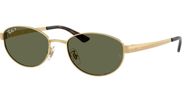 SOLID GREEN POLARIZED LENSES WITH GOLD FRAME