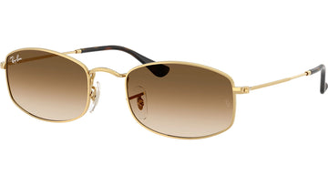 BROWN GRADIENT LENSES WITH GOLD FRAME