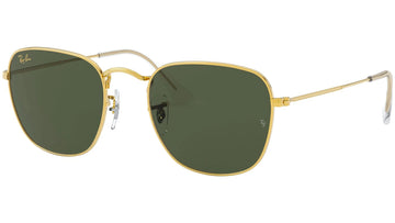 SOLID GREEN LENSES WITH GOLD FRAME