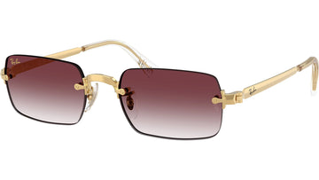 CLEAR GRADIENT DARK VIOLET LENSES WITH GOLD FRAME