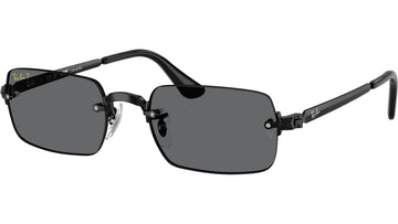 SOLID GRAY POLARIZED LENSES WITH BLACK FRAME