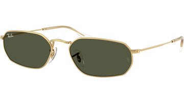 SOLID GREEN LENSES WITH GOLD FRAME