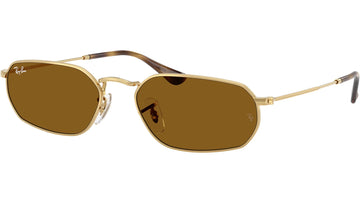 SOLID BROWN LENSES WITH GOLD FRAME