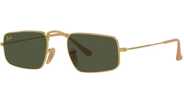 SOLID GREEN LENSES WITH GOLD FRAME