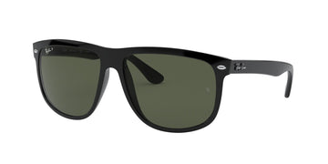 SOLID GREEN POLARIZED LENSES WITH BLACK FRAME