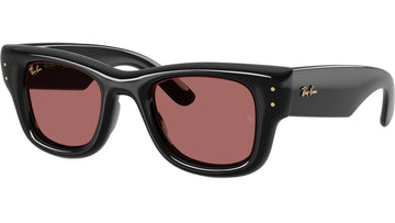 SOLID VIOLET LENSES WITH SHINY BLACK FRAME