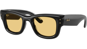 LIGHT YELLOW LENSES WITH SHINY BLACK FRAME