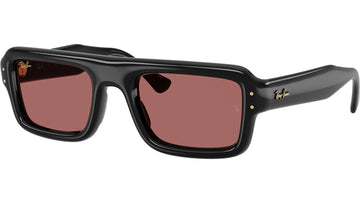SOLID VIOLET LENSES WITH SHINY BLACK FRAME