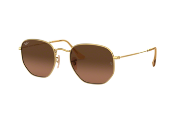 BROWN GRADIENT LENSES WITH GOLD FRAME