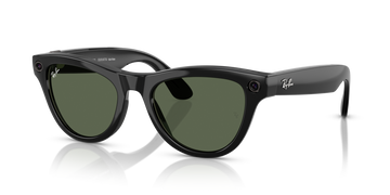 SOLID GREEN LENSES WITH BLACK FRAME