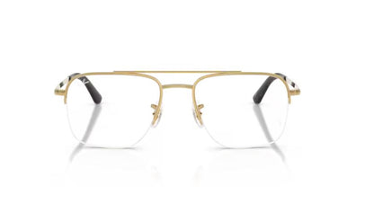 Ray-Ban RX6546I Aviator Eyeglasses in Clear / Gold, side view
