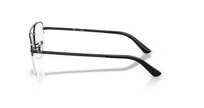 Ray-Ban RX6546I Aviator Eyeglasses in Clear / Black, angle view