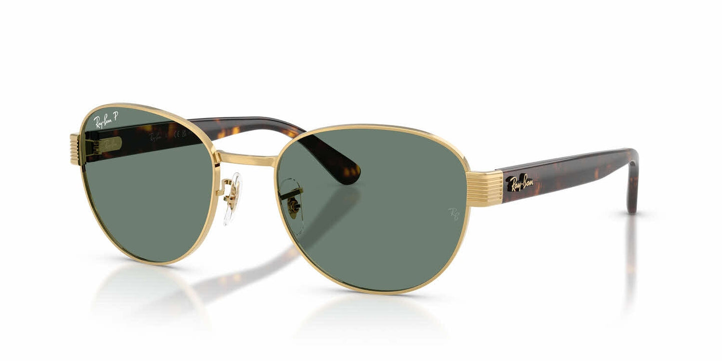 Ray-Ban RB3766CH Square Sunglasses in Black Gold, front view