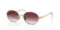 Ray-Ban RB3929 Oval Sunglasses in Clear Gradient Dark Violet / Arista Gold, angle view