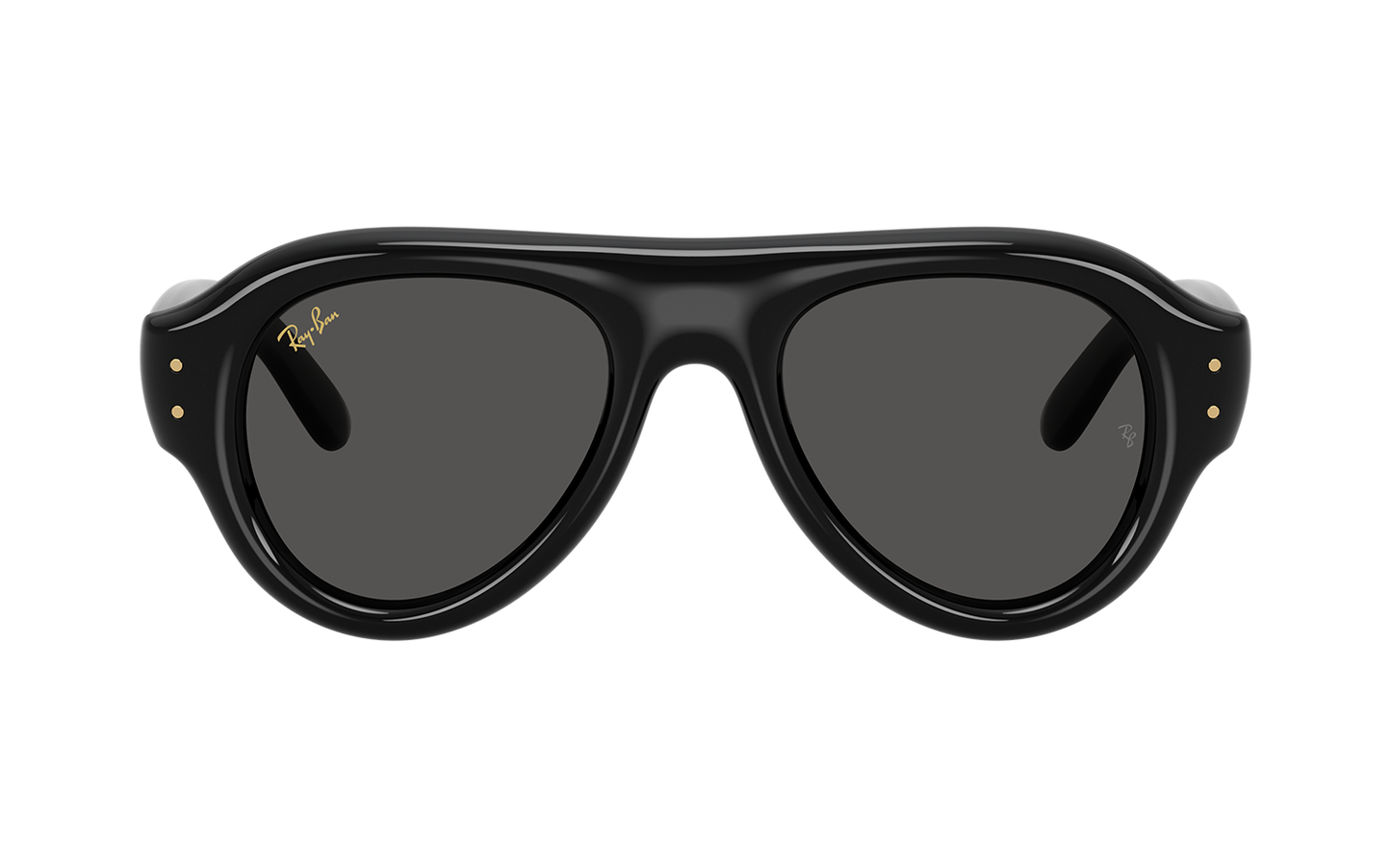 Ray-Ban RB4925 Aviator Sunglasses in Ultra Black / Black, angle view