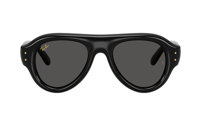 Ray-Ban RB4925 Aviator Sunglasses in Ultra Black / Black, angle view