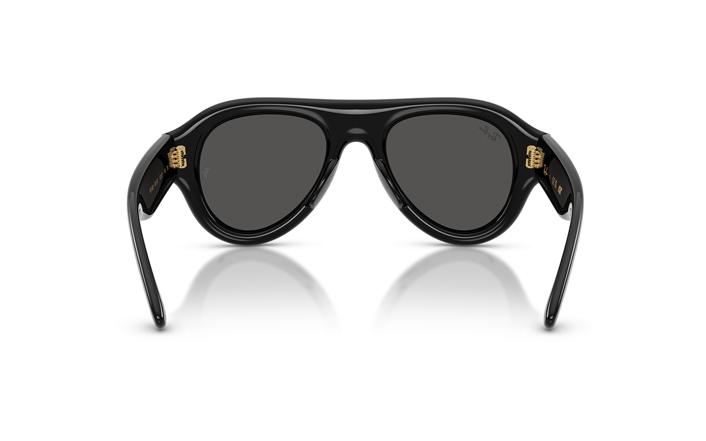Ray-Ban RB4925 Aviator Sunglasses in Ultra Black / Black, detail view