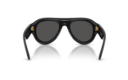 Ray-Ban RB4925 Aviator Sunglasses in Ultra Black / Black, detail view