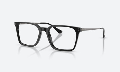 Ray-Ban RX5452 Square Eyeglasses in Black, angle view