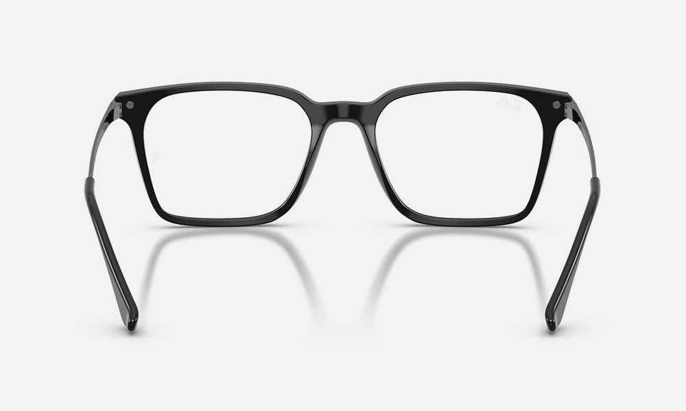 Ray-Ban RX5452 Square Eyeglasses in Black, back view