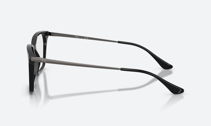 Ray-Ban RX5452 Square Eyeglasses in Black, side view